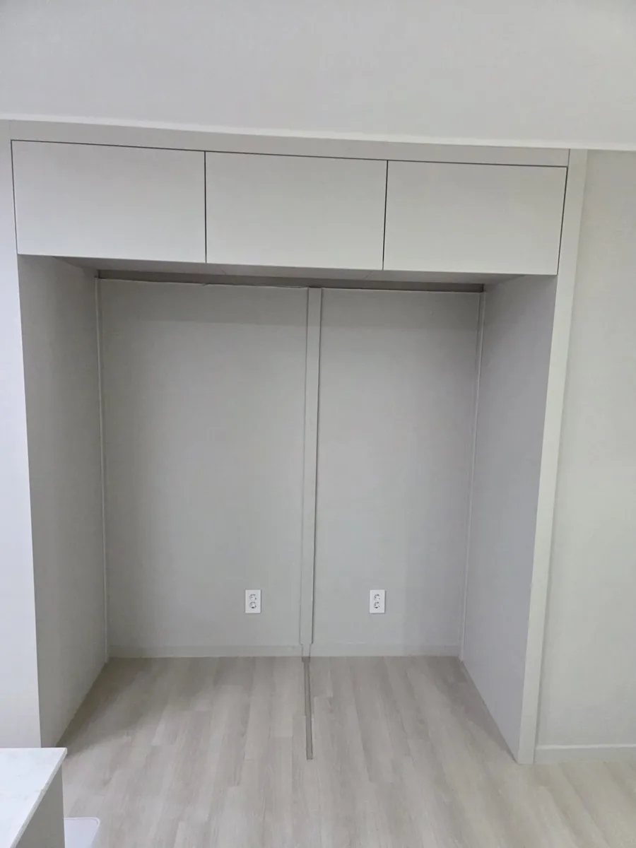 냉장고 상부장 리폼 냉장고장 상부 리폼 상부장으로 마감한 냉장고장